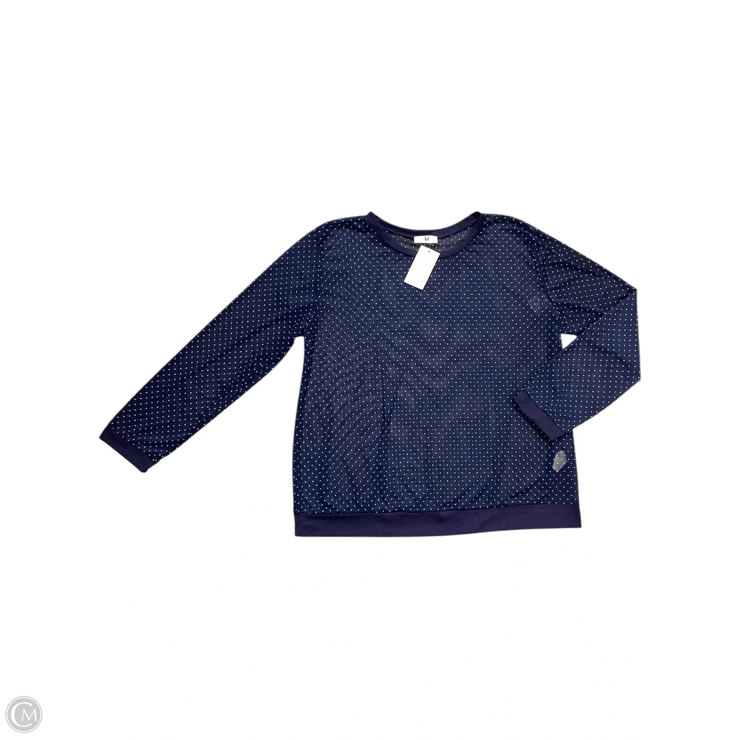 Top Long Sleeve Basic By Clothes Mentor In Navy, Size: 3x