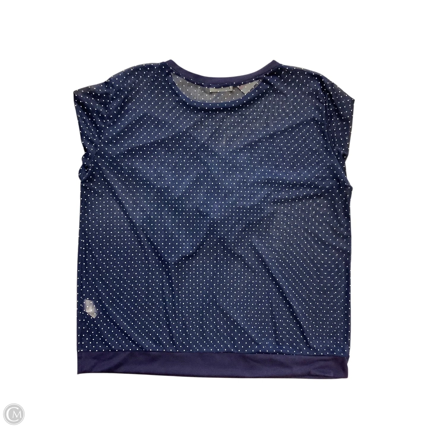 Top Long Sleeve Basic By Clothes Mentor In Navy, Size: 3x