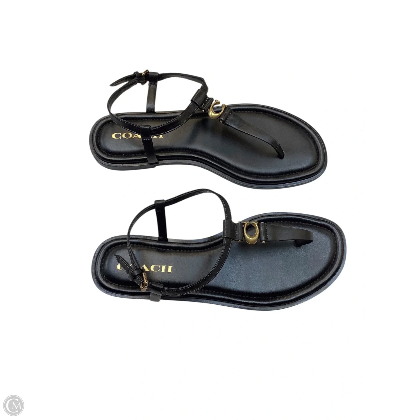 Sandals Designer By Coach In Black, Size: 9