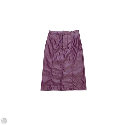 Skirt Midi By Clothes Mentor In Purple, Size: M