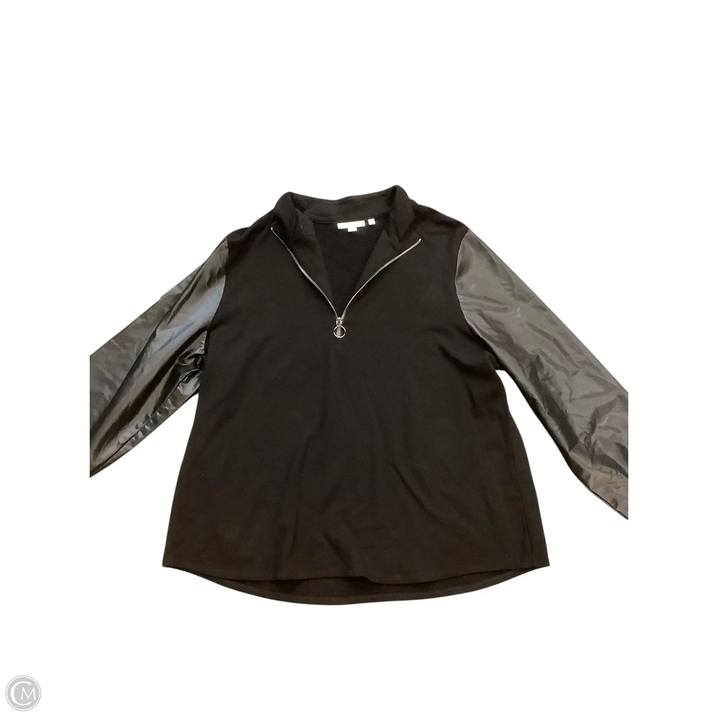 Blouse Long Sleeve By Chicos In Black, Size: Xl