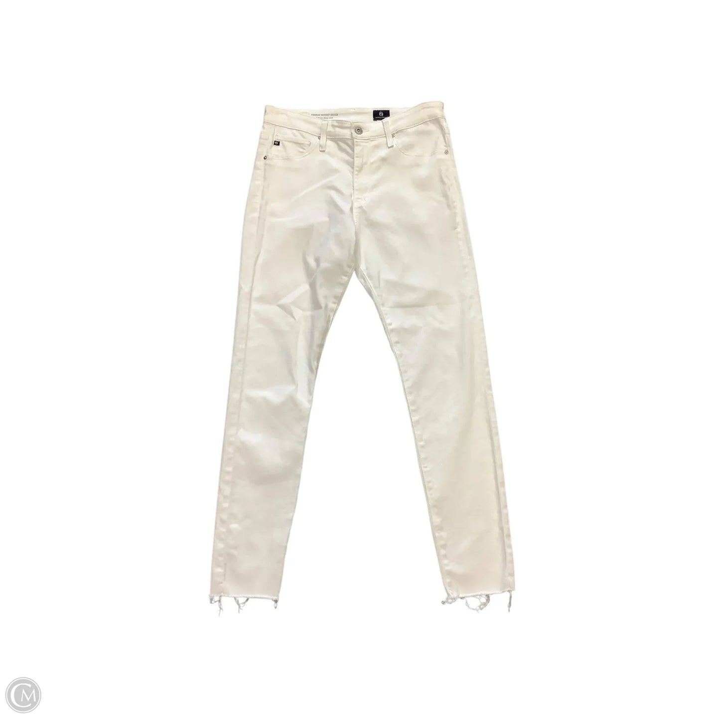 Jeans Skinny By Ag Jeans In White, Size: 8