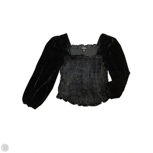 Blouse Long Sleeve By Torrid In Black, Size: 0
