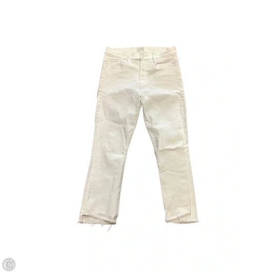 Jeans Straight By Mother In White, Size: 10