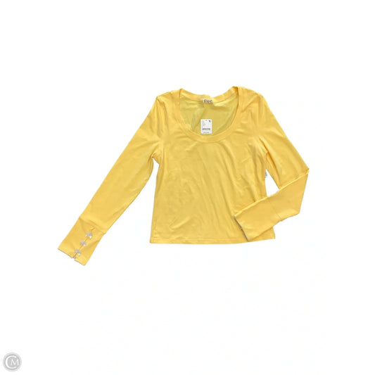 Top Long Sleeve By Free People In Yellow, Size: L