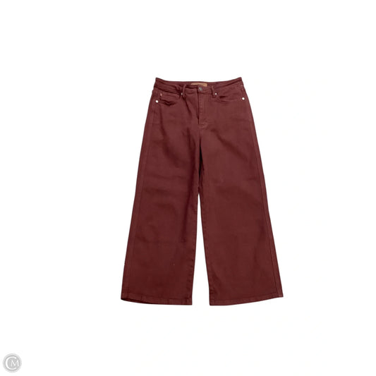 Jeans Flared By Judy Blue In Maroon, Size: 7 (28)