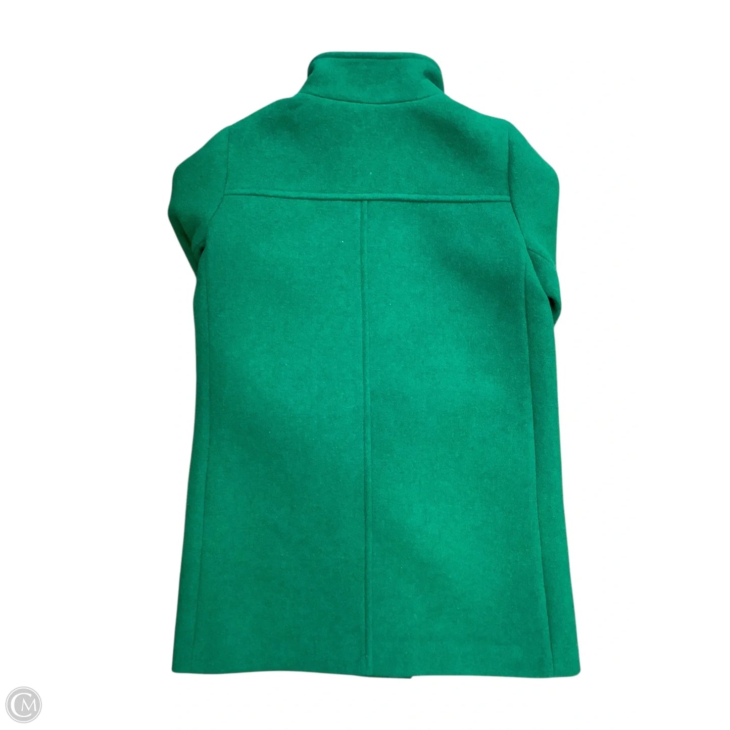 Coat Wool By J. Crew In Green, Size: 8
