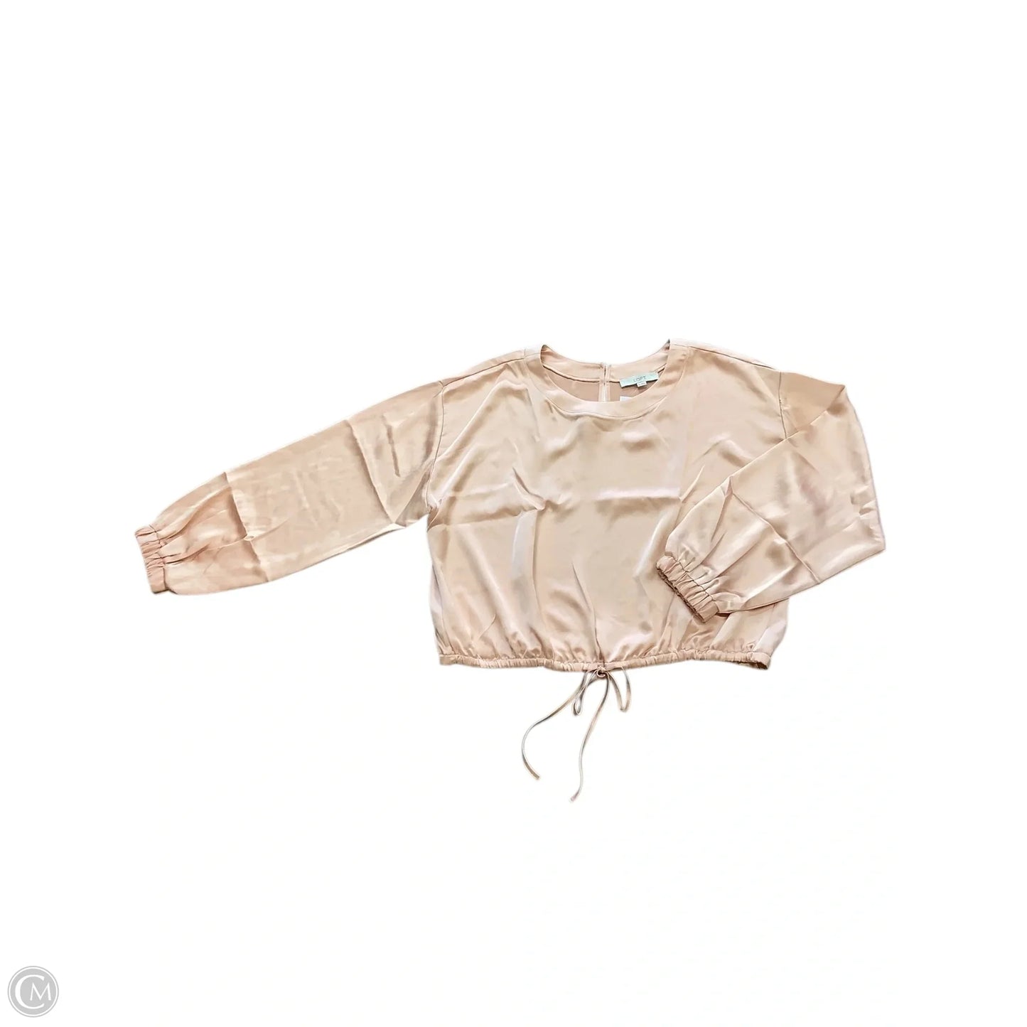 Blouse Long Sleeve By Loft In Peach, Size: Xl