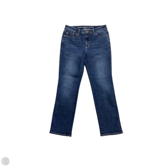Jeans Straight By Chicos In Blue Denim, Size: 4