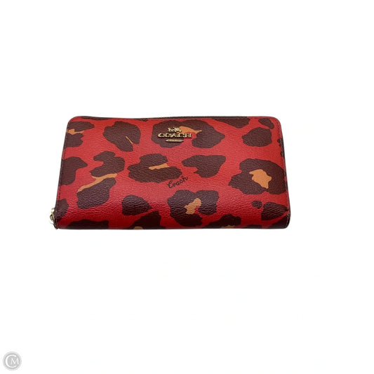 Wallet Designer By Coach, Size: Large