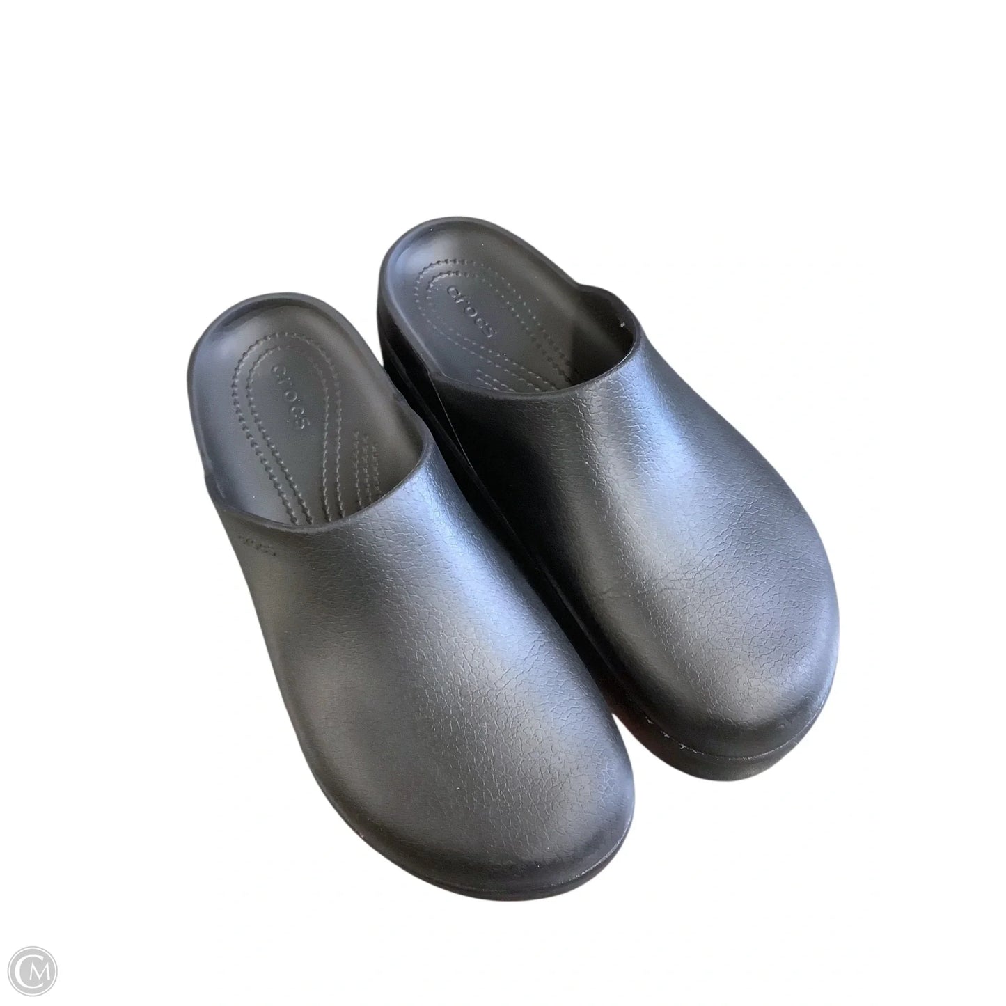 Shoes Heels Platform By Crocs In Black, Size: 10