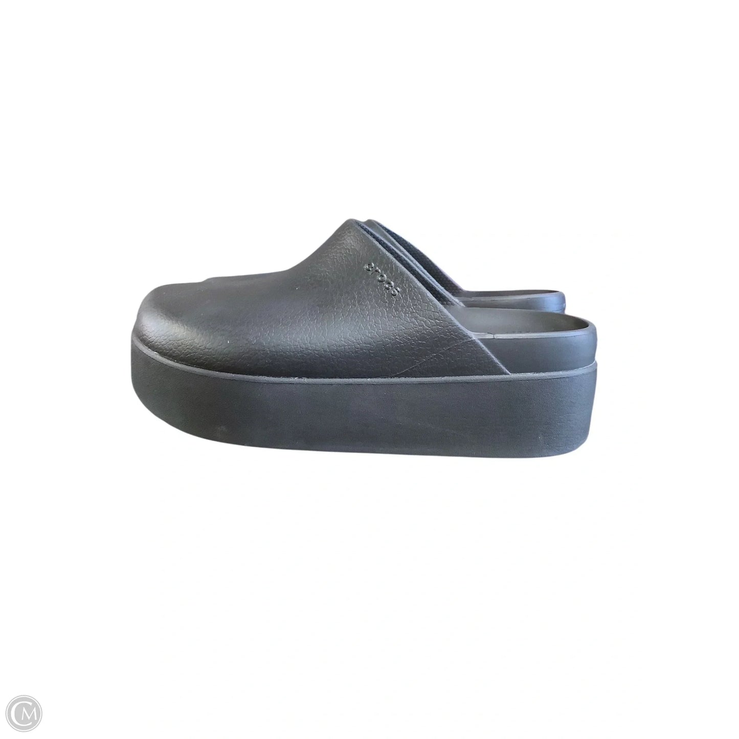 Shoes Heels Platform By Crocs In Black, Size: 10
