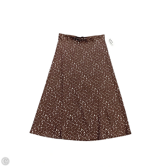 Skirt Maxi By J. Crew In Brown & White, Size: S