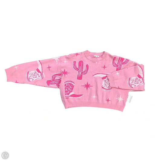 Sweater By Baevely In Pink, Size: M