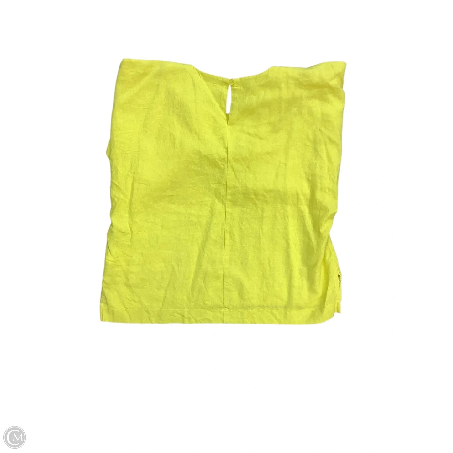 Top Short Sleeve By Dkny In Yellow, Size: S