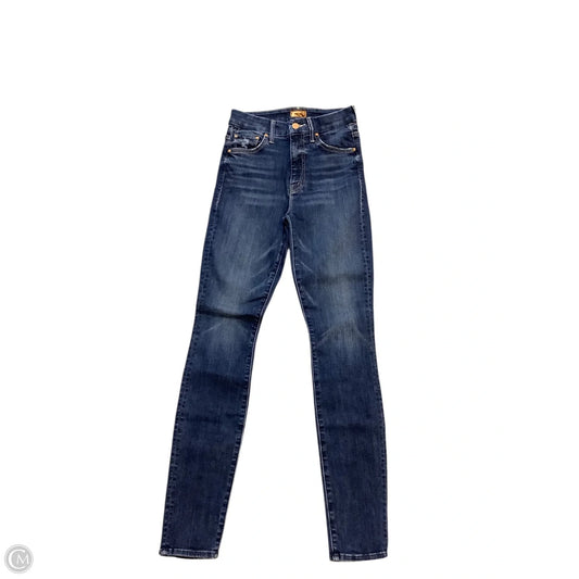 Jeans Skinny By Mother In Blue Denim, Size: 0