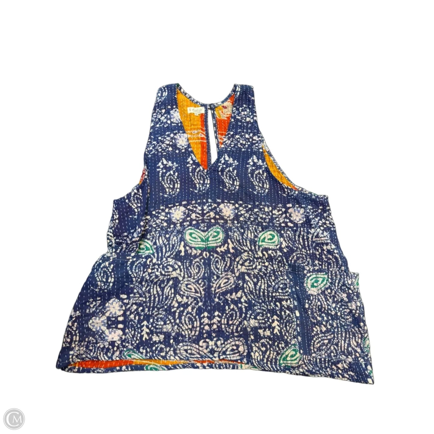 Tunic Sleeveless By Cmb In Blue, Size: Osfm