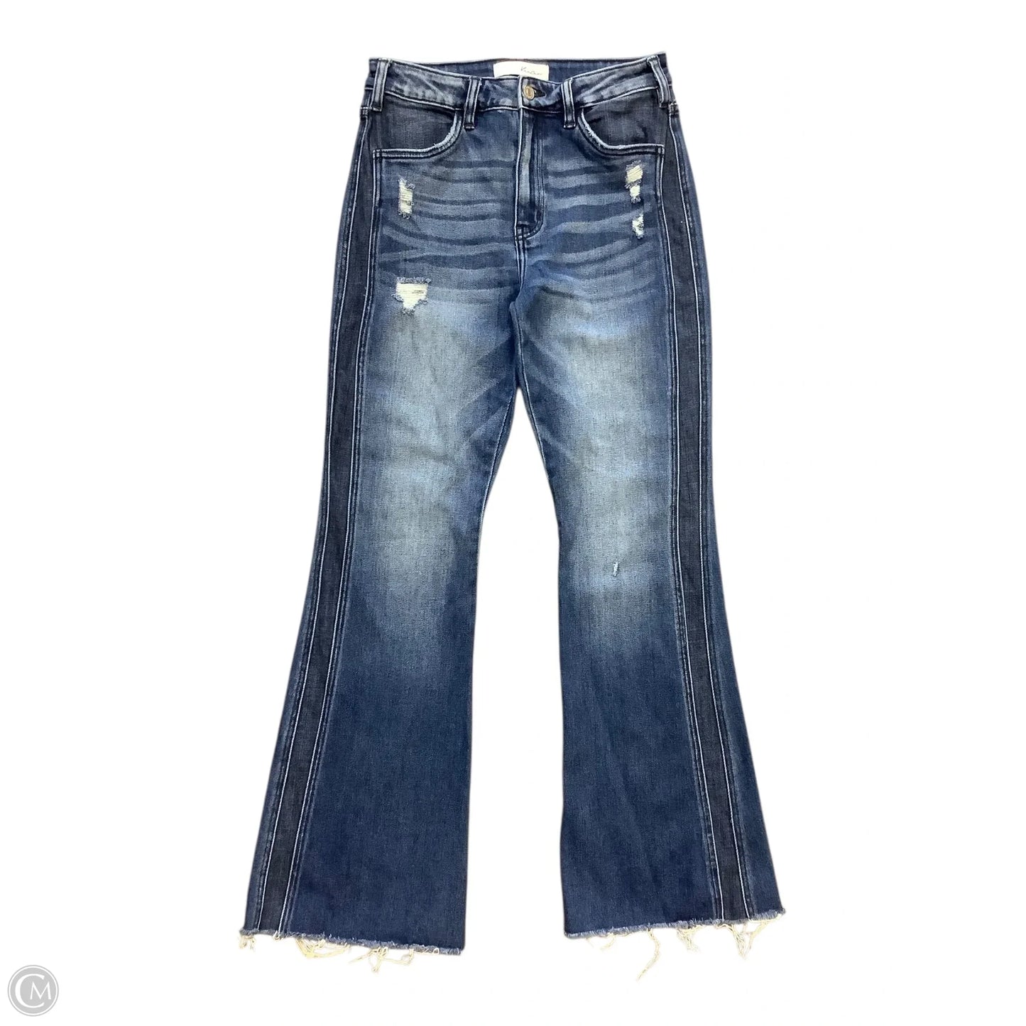 Jeans Boot Cut By Kancan In Blue Denim, Size: 8