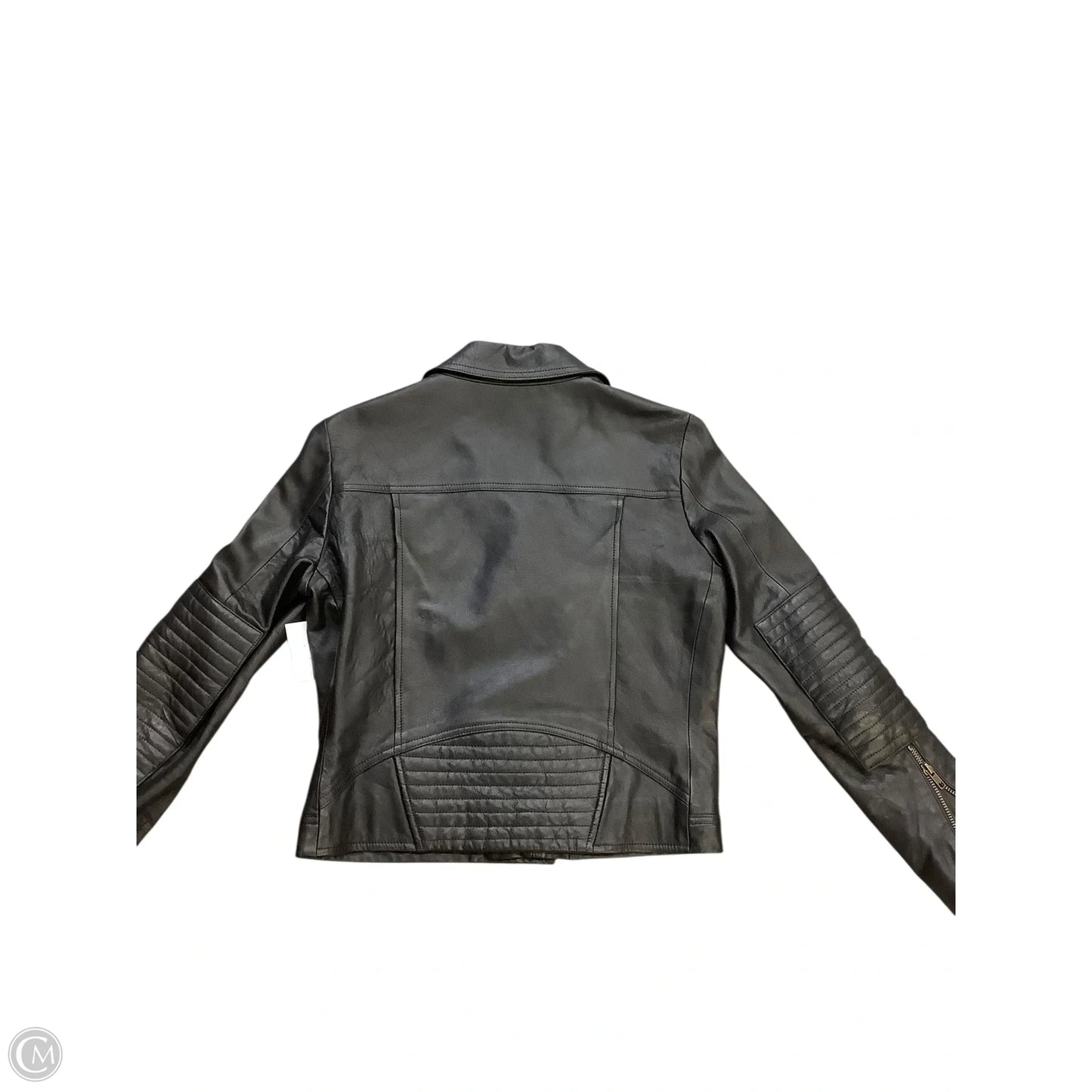 Jacket Moto Leather By Cma In Black, Size: S