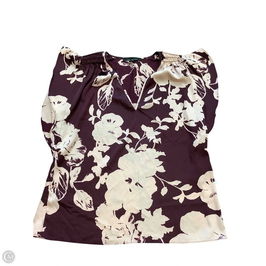 Blouse Sleeveless By White House Black Market In Pink & Purple, Size: L