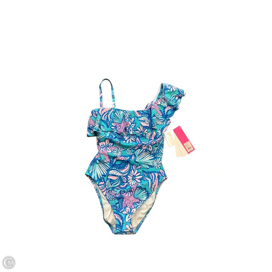 Swimsuit Designer By Lilly Pulitzer In Blue & Pink, Size: 4