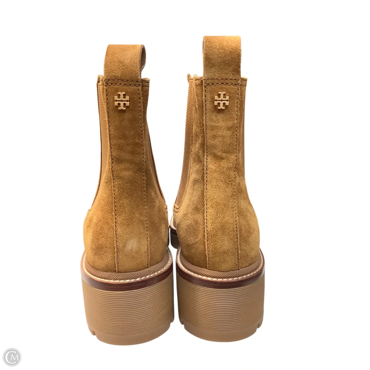 Boots Designer By Tory Burch In Brown, Size: 10.5