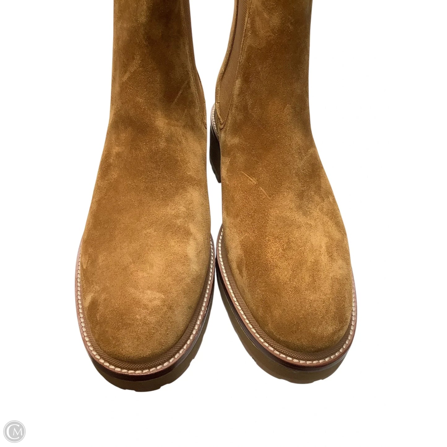 Boots Designer By Tory Burch In Brown, Size: 10.5