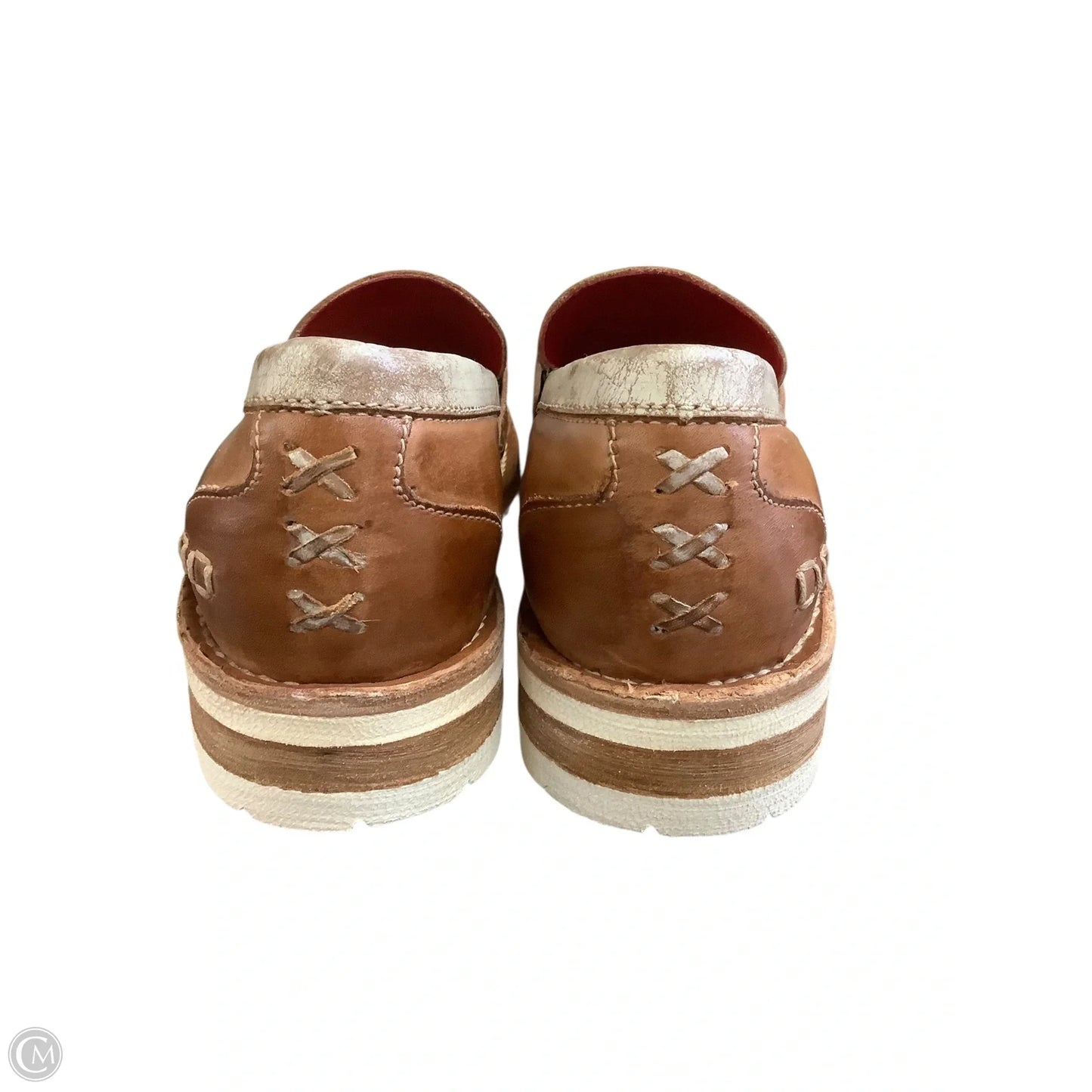 Shoes Flats By Bed Stu In Brown & Cream, Size: 8.5