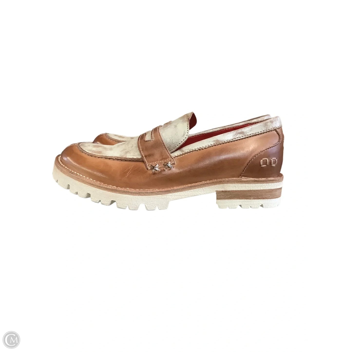Shoes Flats By Bed Stu In Brown & Cream, Size: 8.5