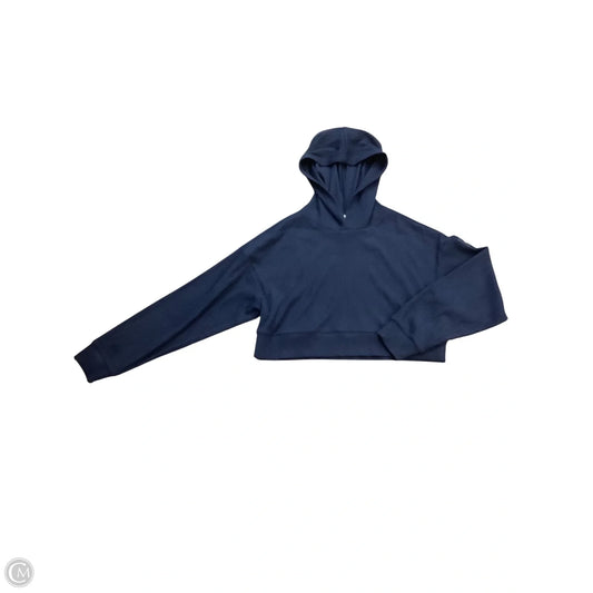 Sweatshirt Hoodie By Alo In Blue, Size: S