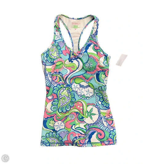 Tank Top Designer By Lilly Pulitzer In Blue & Green, Size: Xs