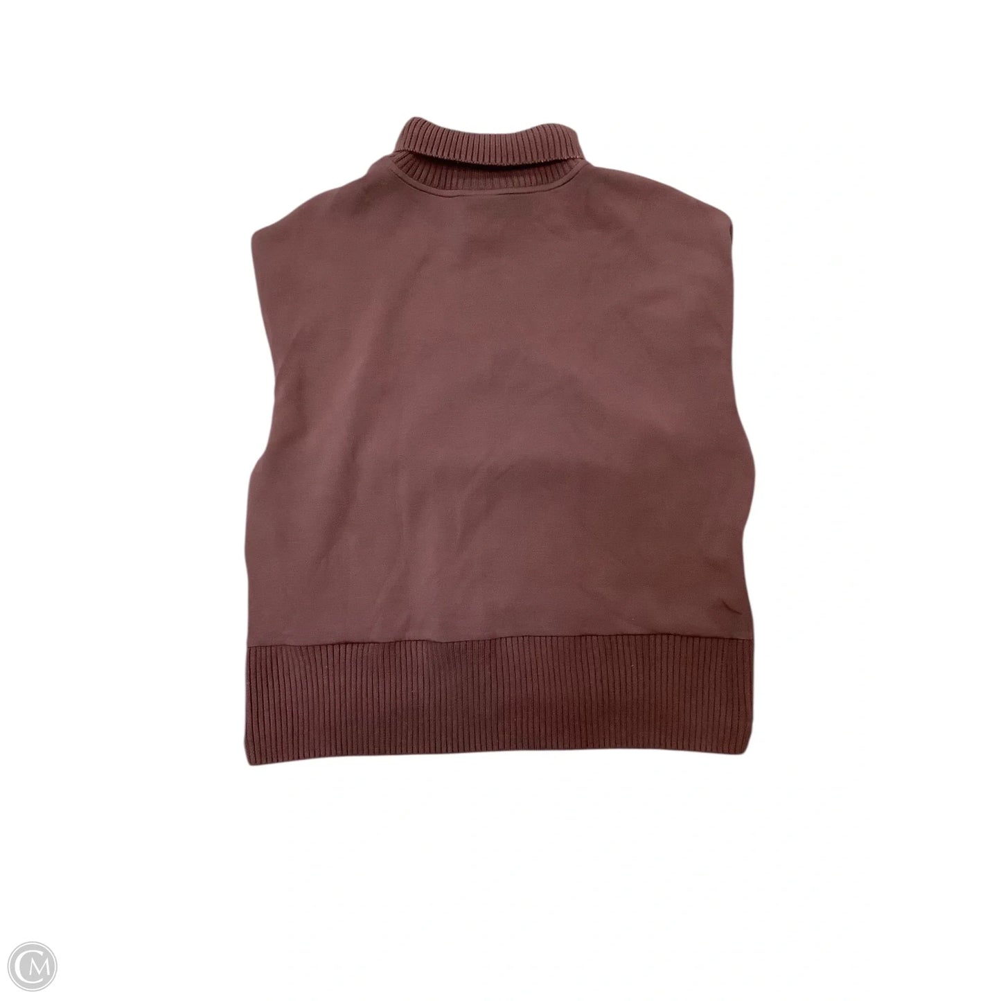 Sweatshirt Collar By Varley In Brown, Size: M