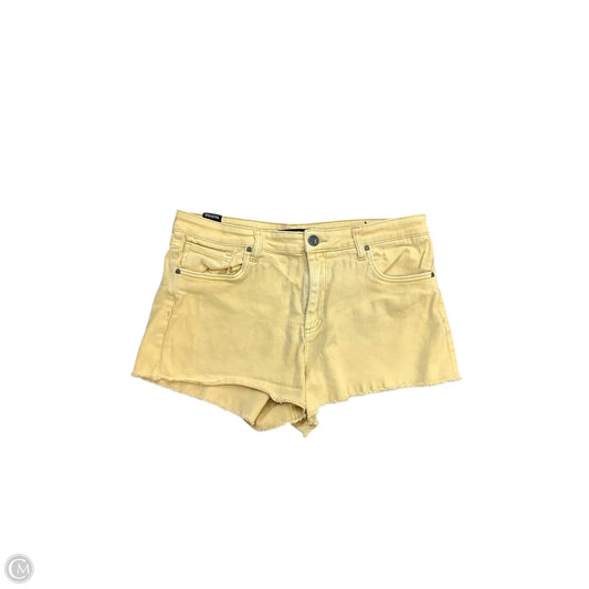 Shorts By Kut In Yellow Denim, Size: 12