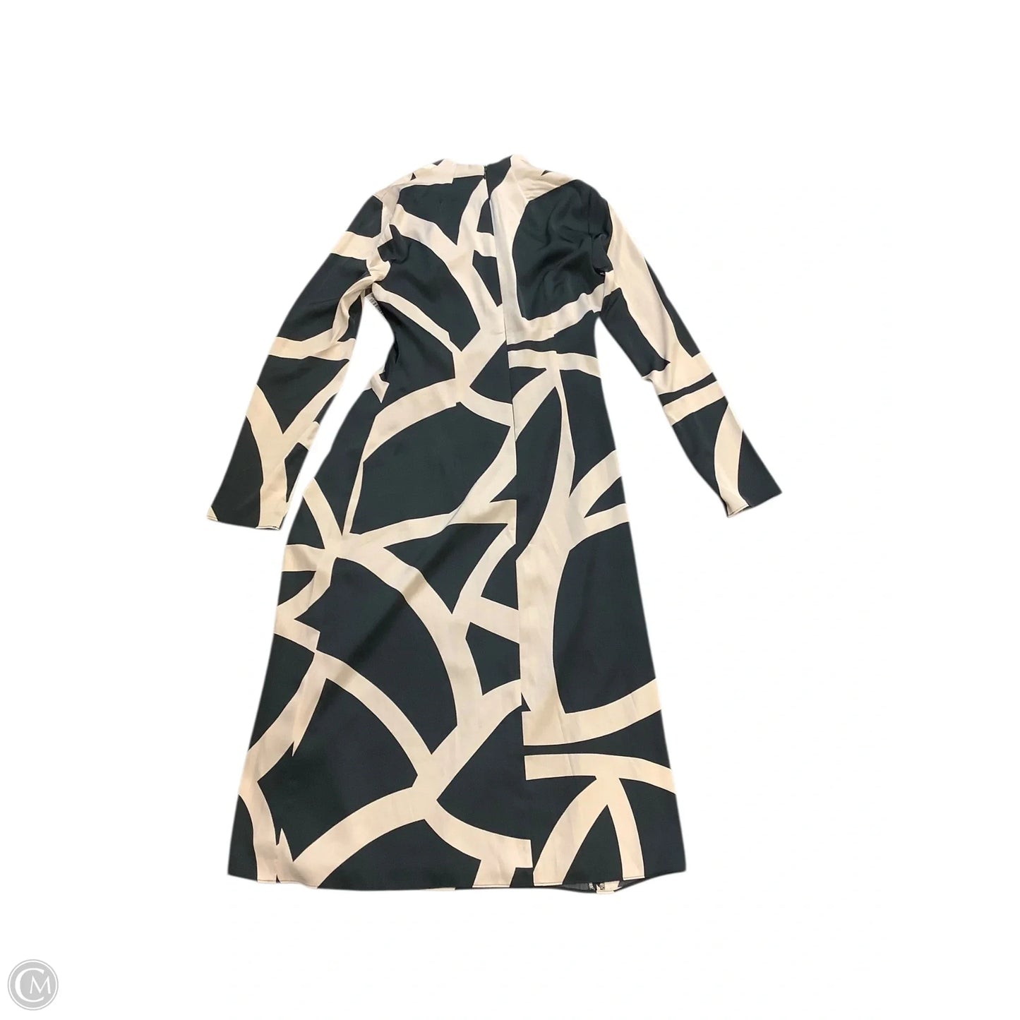 Dress Party Long By Maggy London In Black & Tan, Size: 4