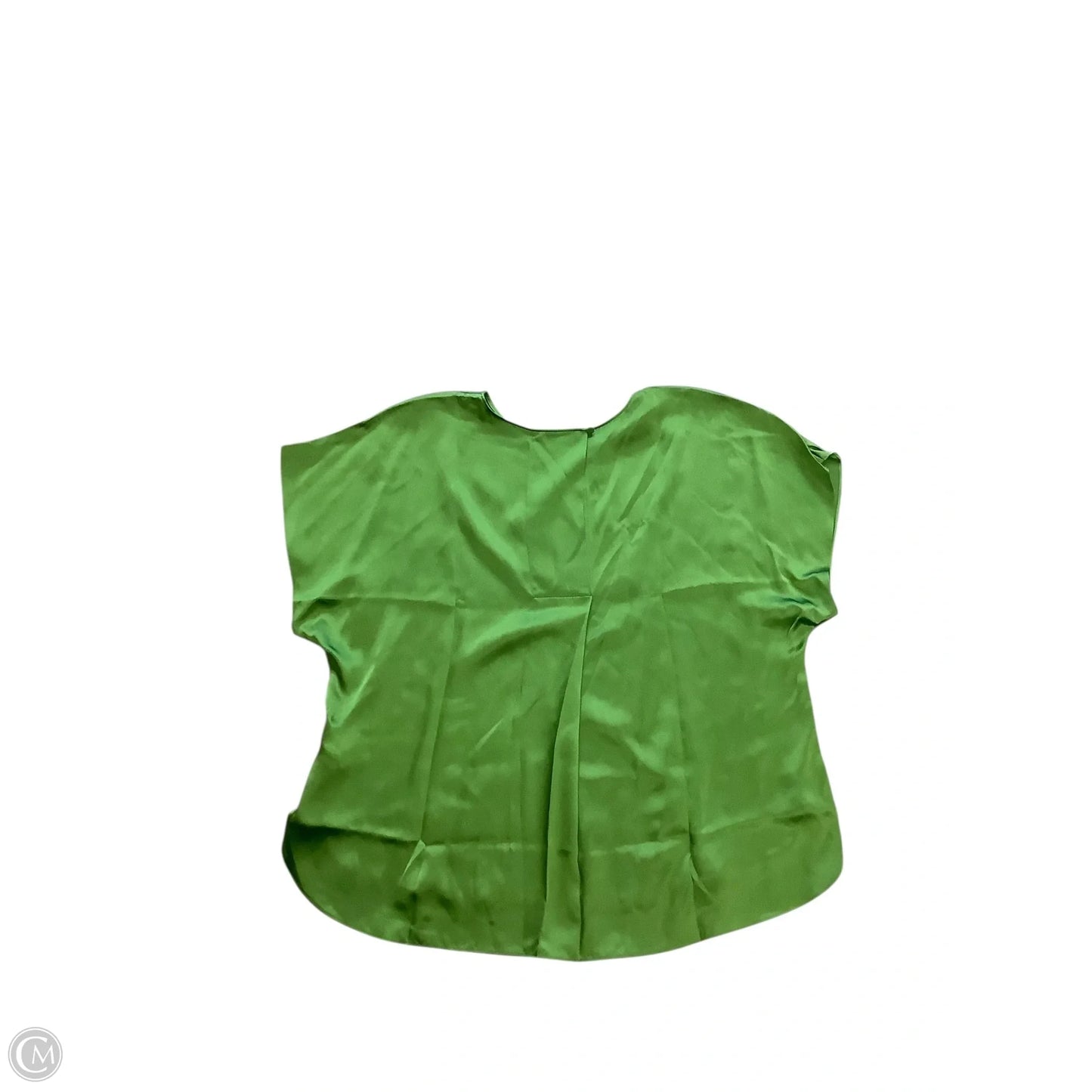 Blouse Short Sleeve By Banana Republic In Green, Size: L