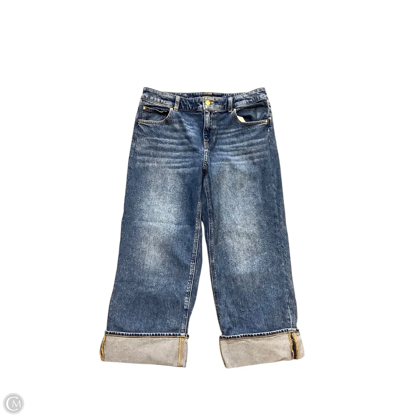 Jeans Straight By Talbots In Blue Denim, Size: 10p
