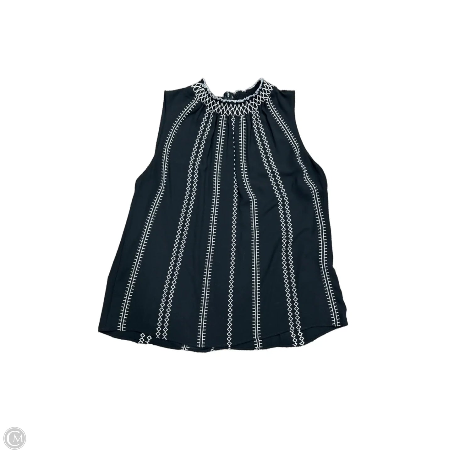 Blouse Sleeveless By White House Black Market In Black & White, Size: 12