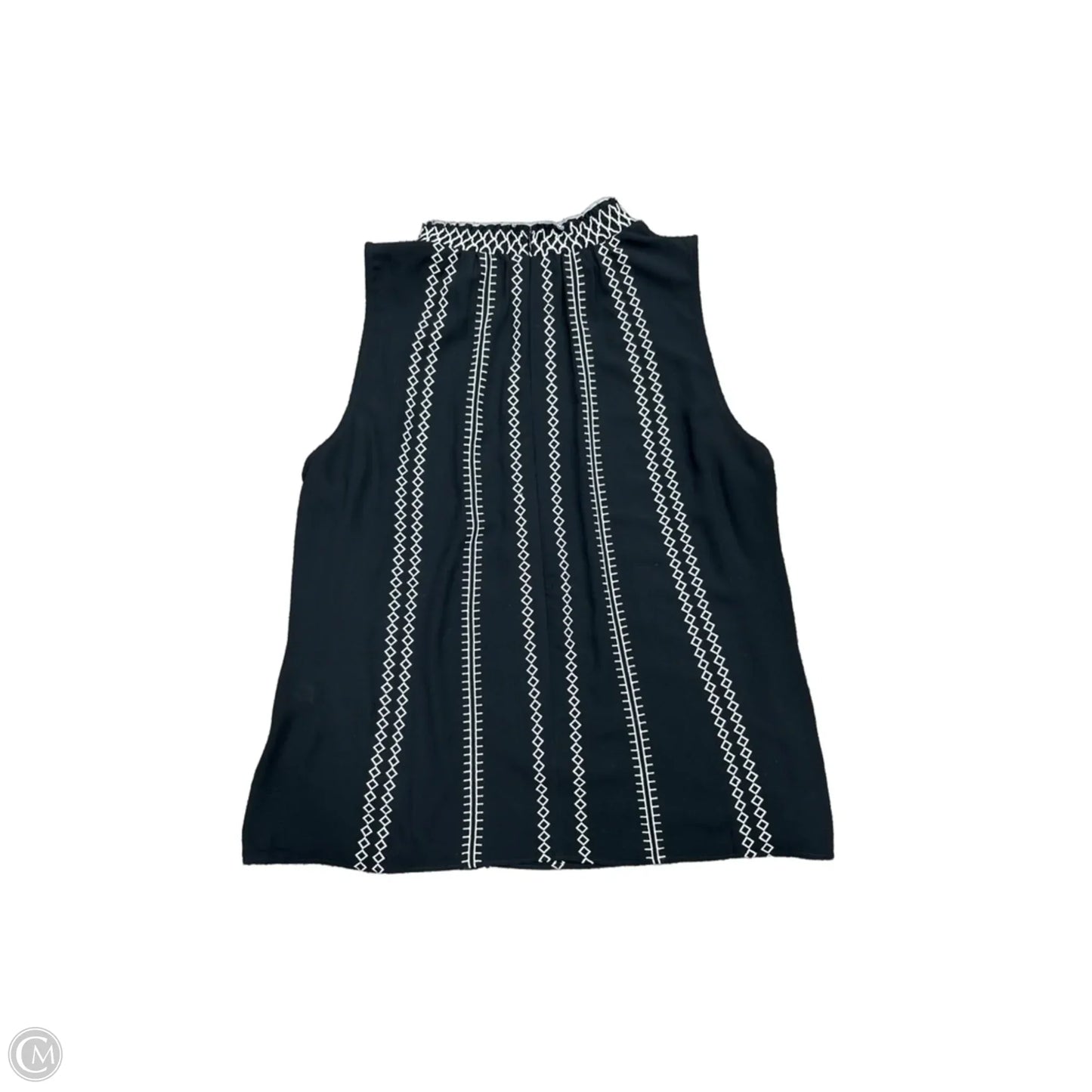 Blouse Sleeveless By White House Black Market In Black & White, Size: 12