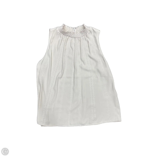 Blouse Sleeveless By White House Black Market In Cream, Size: 12