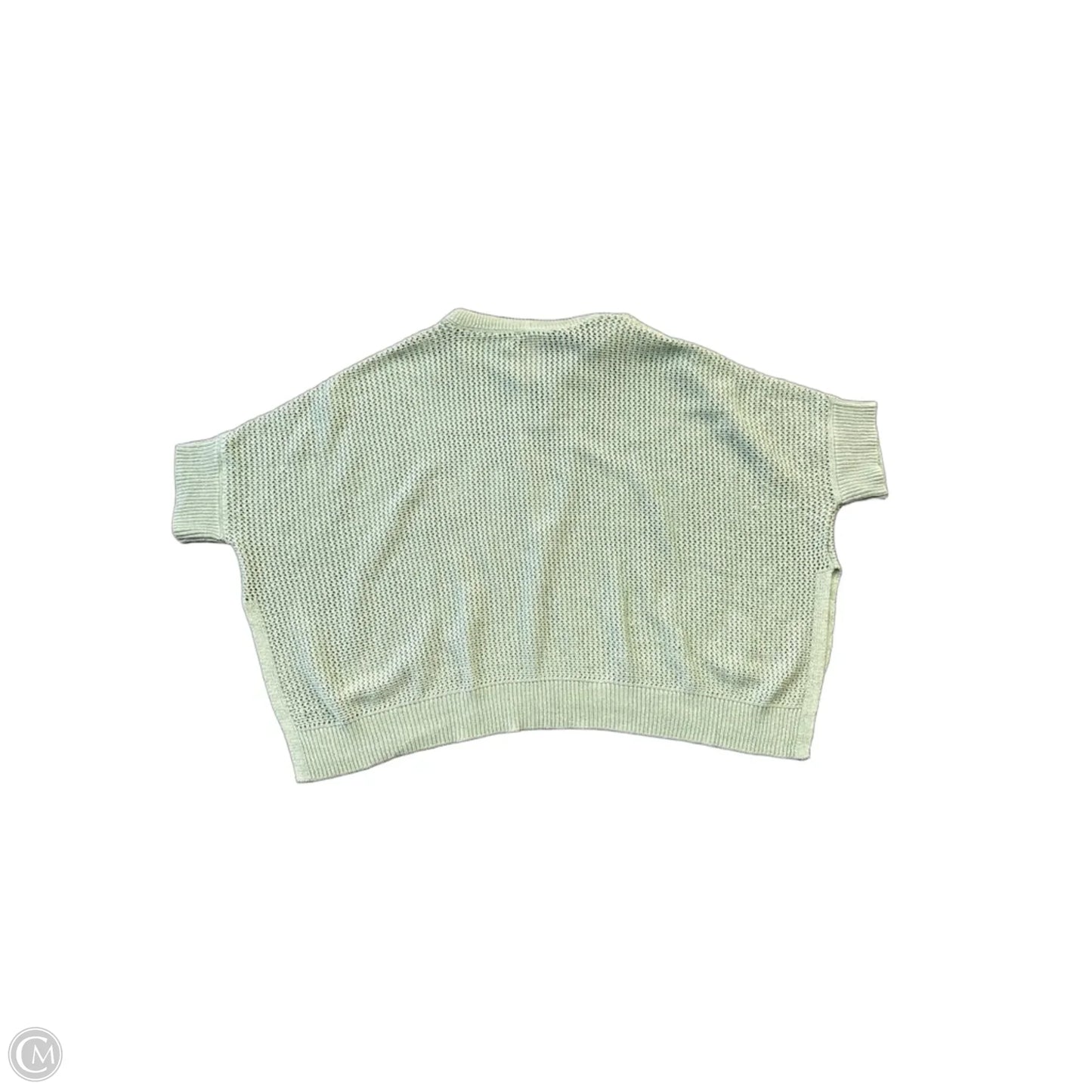 Sweater Short Sleeve By Chicos In Green, Size: M