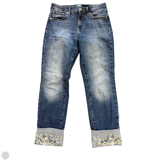 Jeans Straight By Jag In Blue Denim, Size: 8