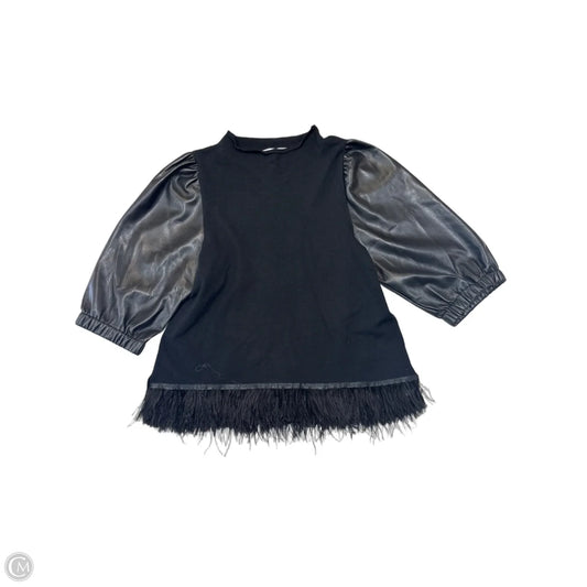 Blouse 3/4 Sleeve By Cma In Black, Size: S