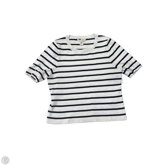 Top Short Sleeve By Happily Grey In Black & White, Size: Xl