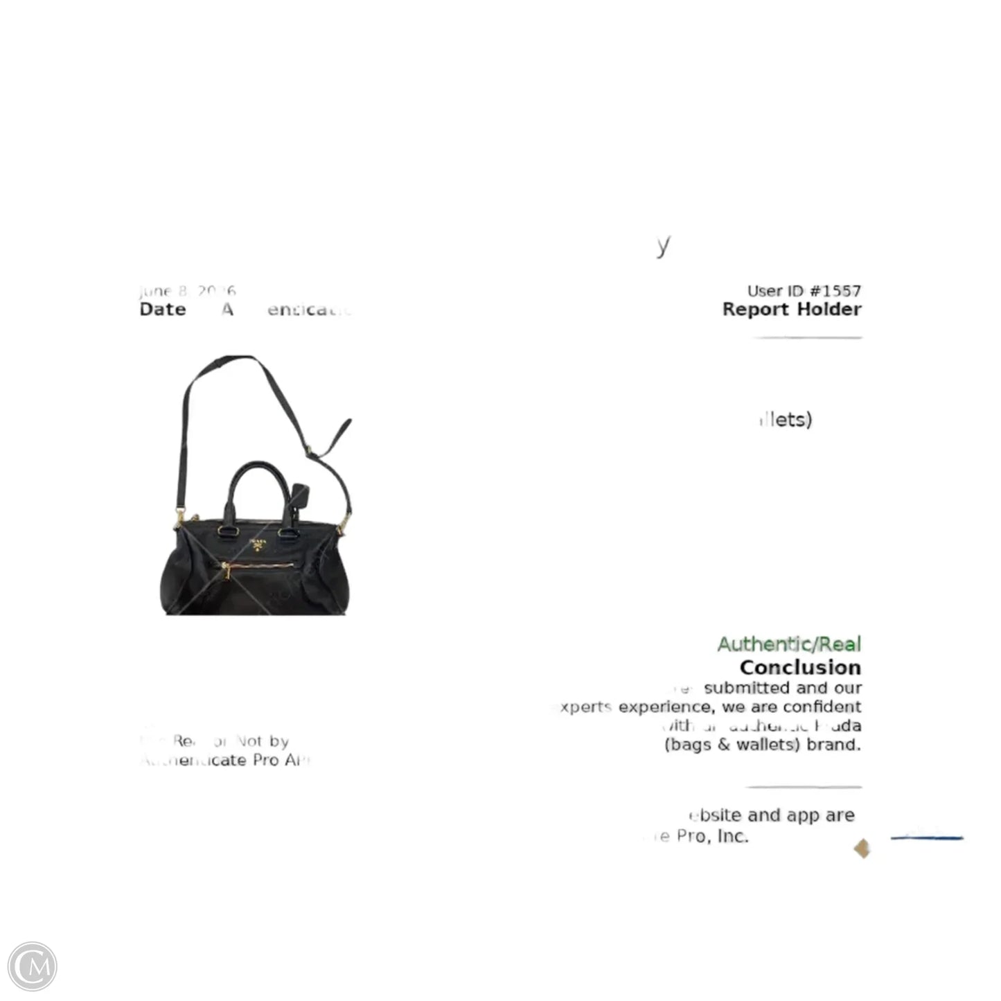 Handbag Luxury Designer By Prada, Size: Large