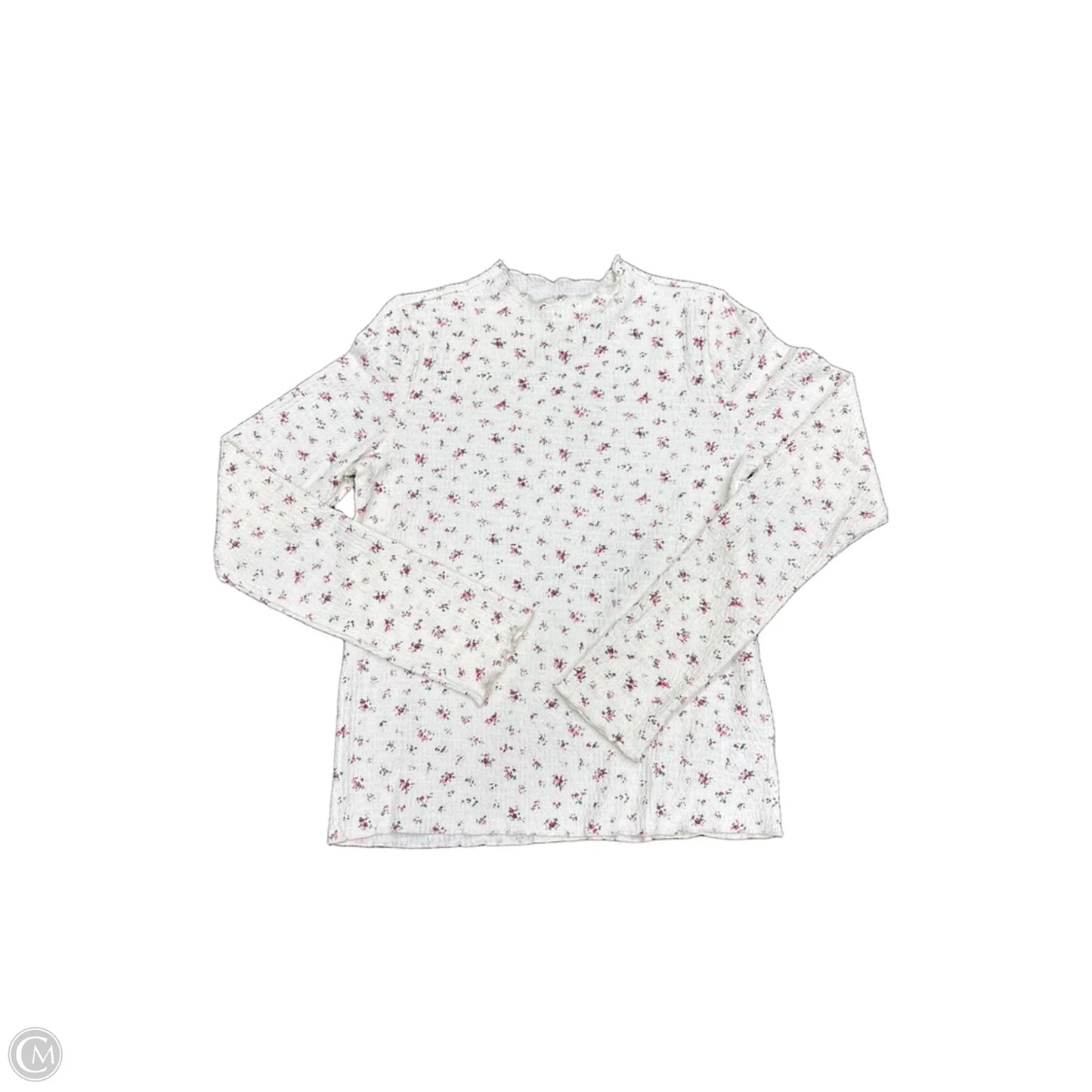 Top Long Sleeve By Wishlist In Cream, Size: M