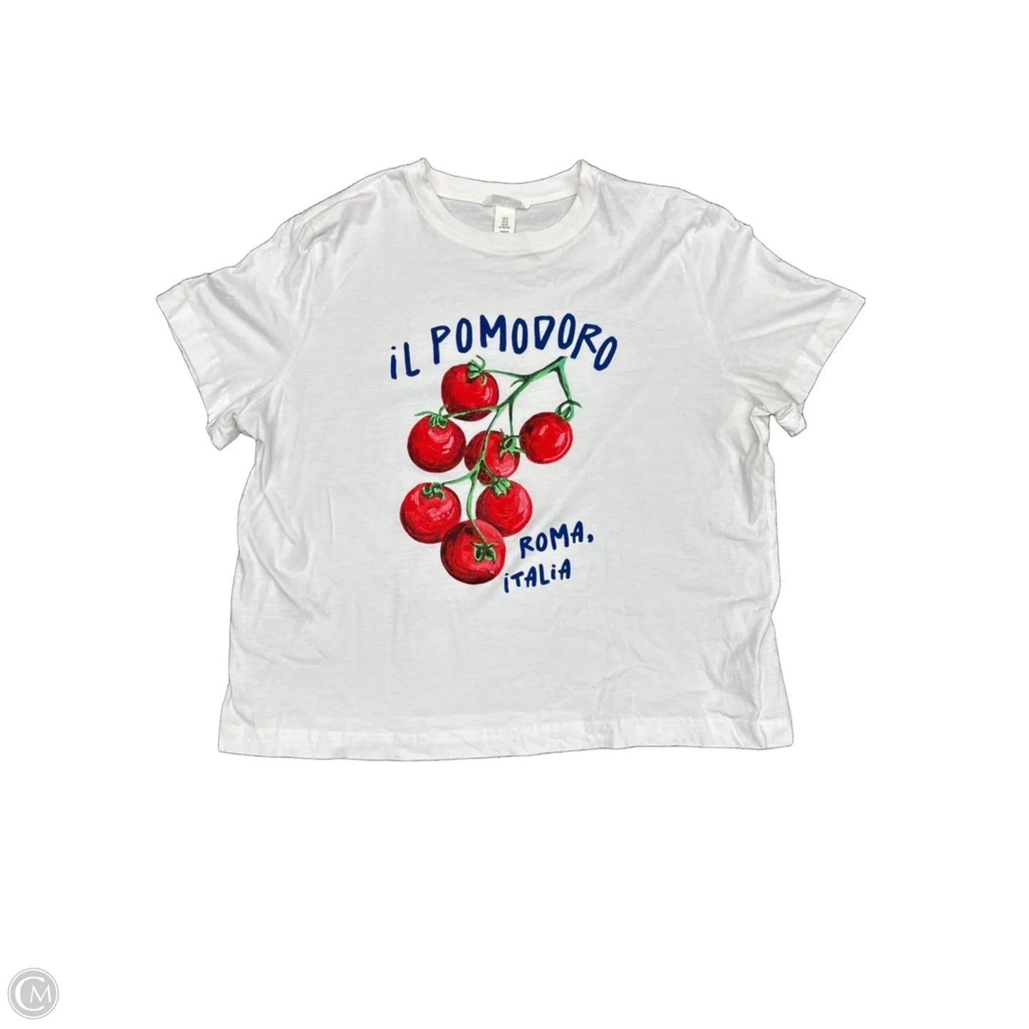Top Short Sleeve Basic By H&m In White, Size: Xl