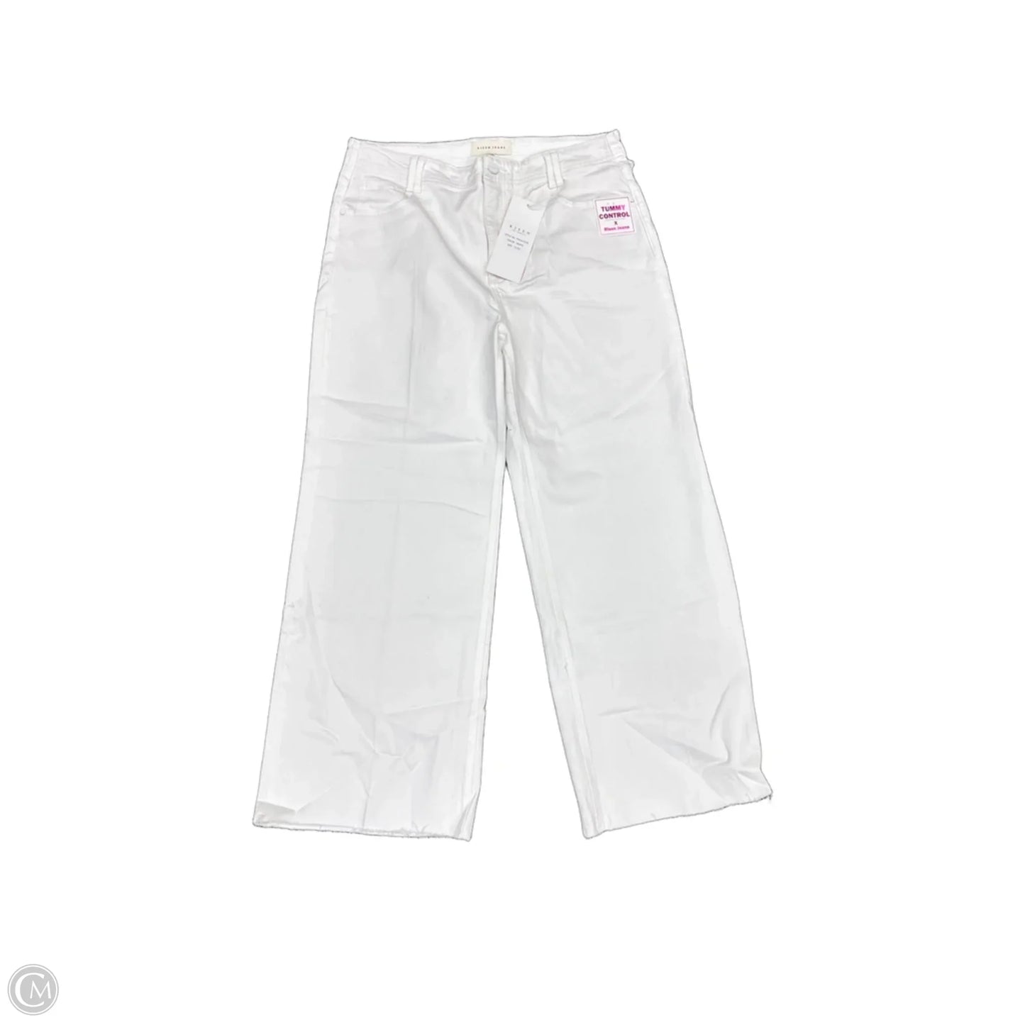 Jeans Wide Leg By Risen In White Denim, Size: 14