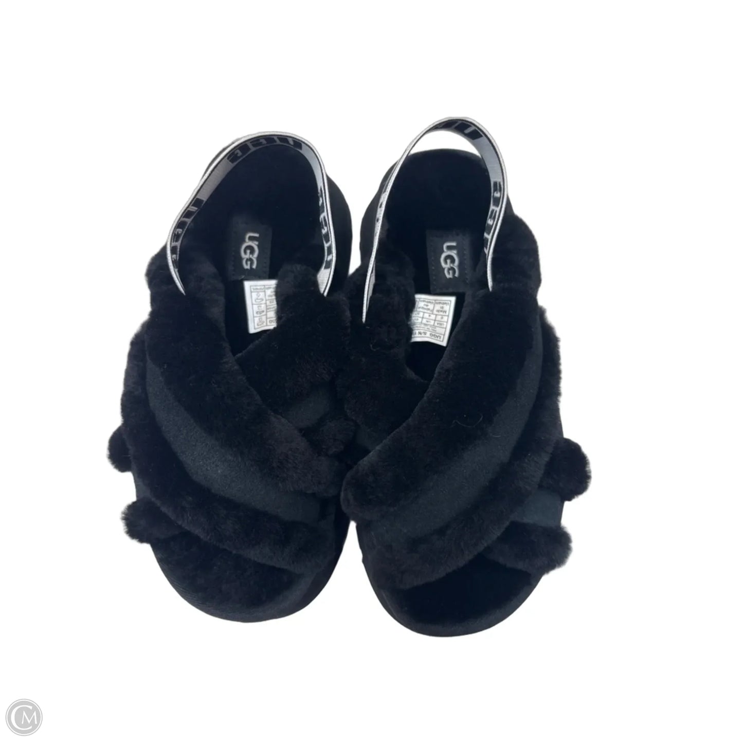 Sandals Designer By Ugg In Black, Size: 6