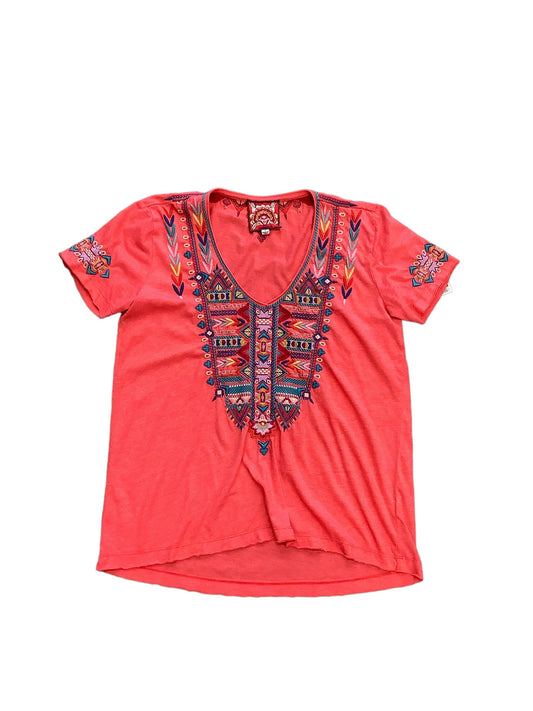 Top Short Sleeve Designer By Johnny Was  Size: S