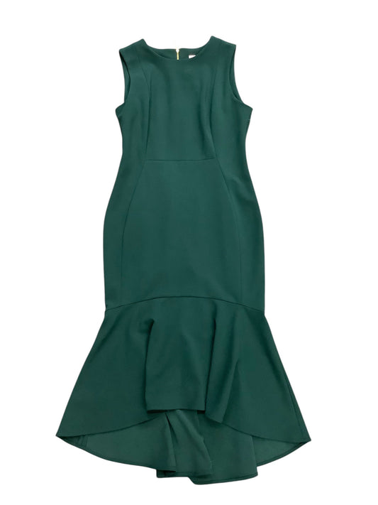 Dress Party Long By Calvin Klein In Green, Size: 10